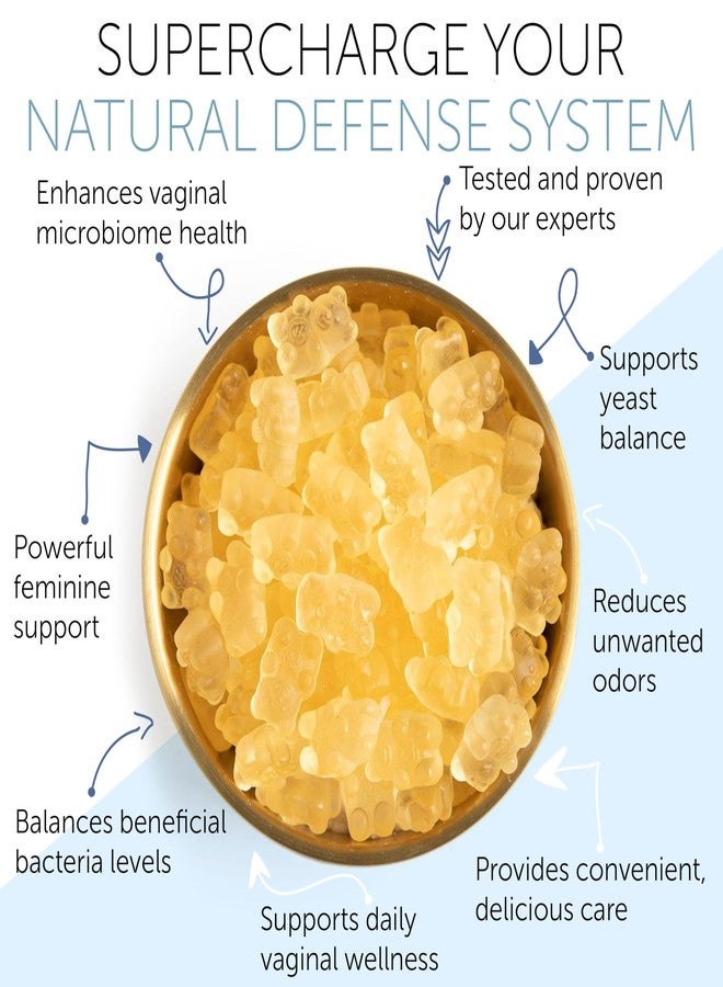 Terramed Just Think Comfort Vaginal Probiotics pH Balance Gummies For Women | Prebiotics and Probiotics for Women | Pineapple gummies for women for ph Balance and Vaginal Health | Vaginal Odor Control 60 Gummies - Image 3